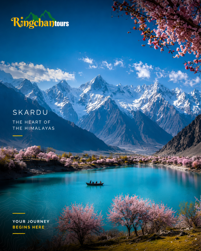 Aerial view of iconic destination